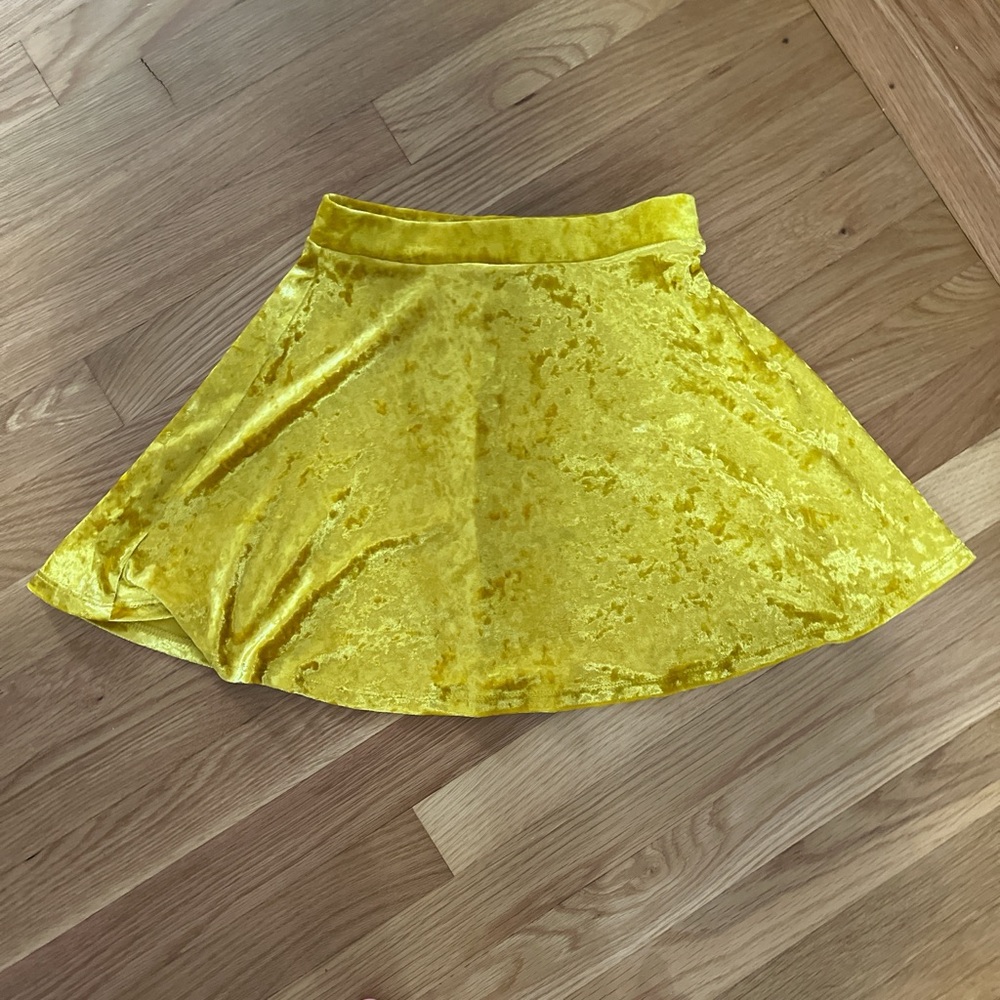 Forever 21 Yellow Skater Mini Skirt for Cocktail